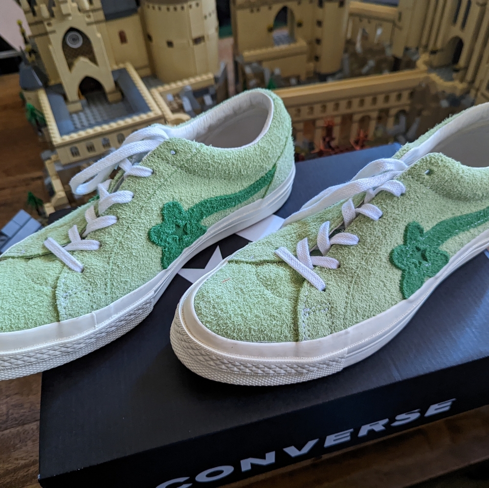 Converse One Star OX Golf Le Fleur Sneakers in Jade Green
